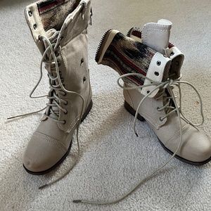 Wild Dive Timberly boot Light Tan 5.5 Lace Up